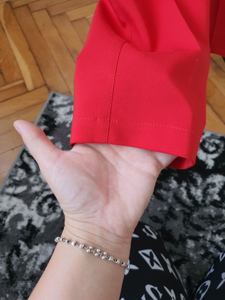 Eleganckie spodnie cygaretki 7/8 rozm M