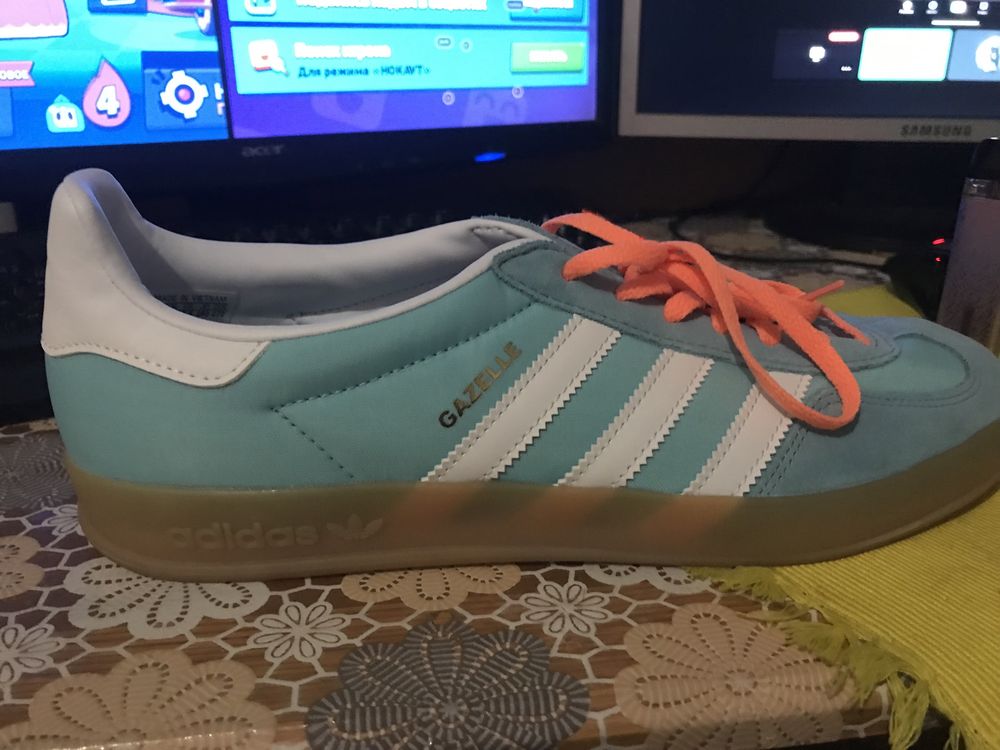 Кеды Adidas Gazelle INDOOR BLUE