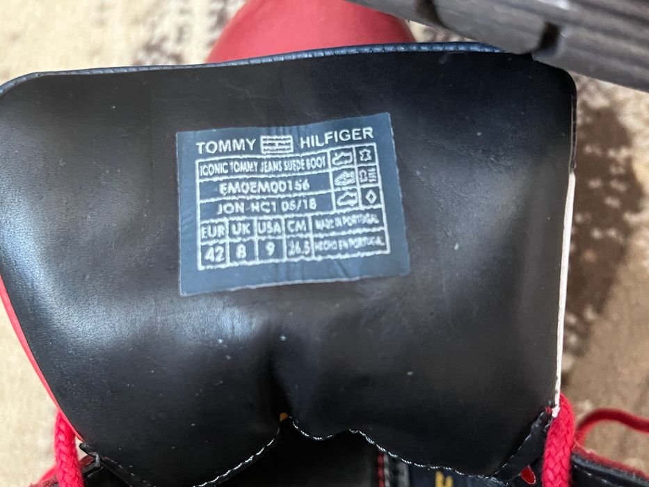 Tommy Hilfiger trzewiki męskie Nubuk rozmiar 42