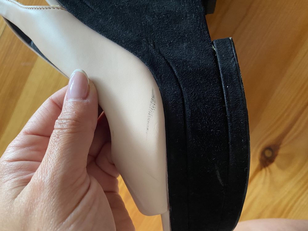 Buty Zara na koturnie 38