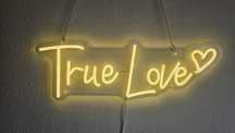 Neon Ślub True Love