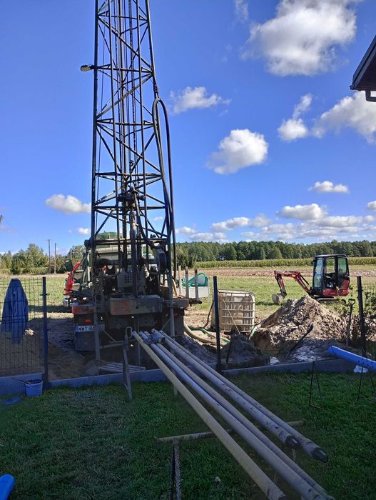 Wiercenie studni głębinowych odwierty pod pompy ciepła studnia kopanie