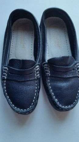Sapatos vela Pele azuis escuros N37 e N35