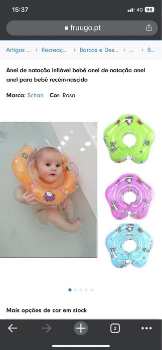 Anel para bebé recém-nascido