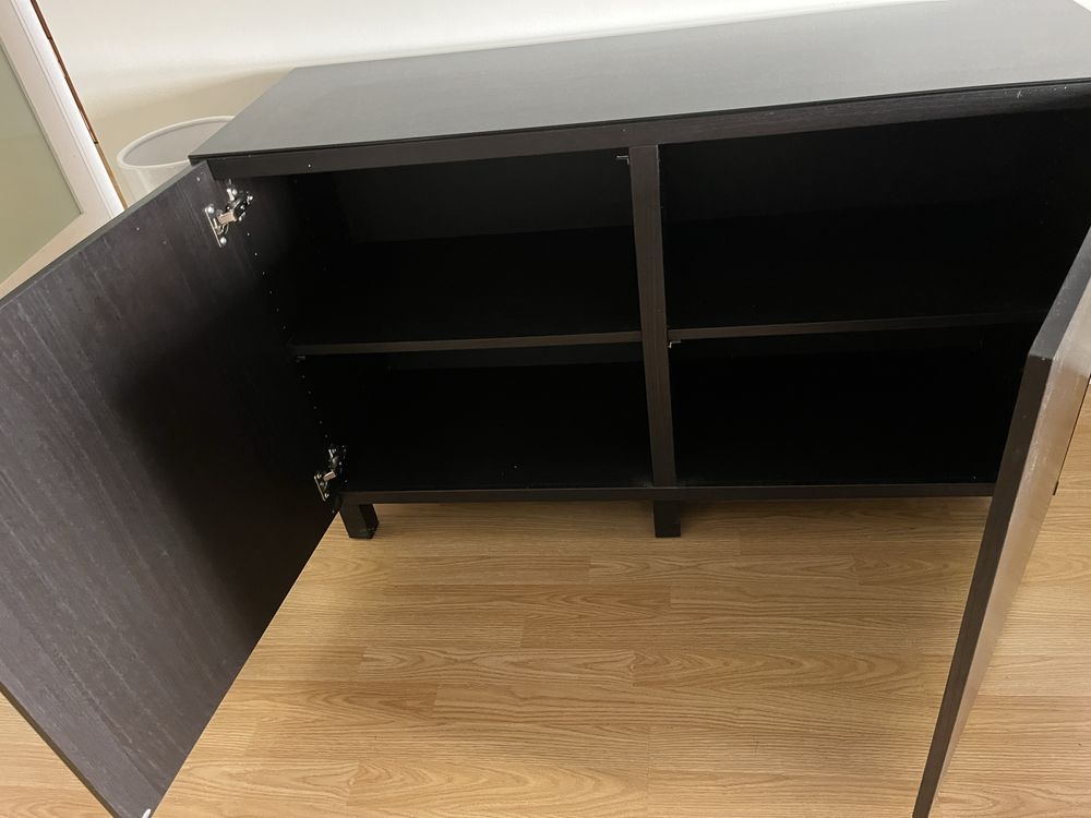Mivel IKEA C 2 portas e tampo vidro preto