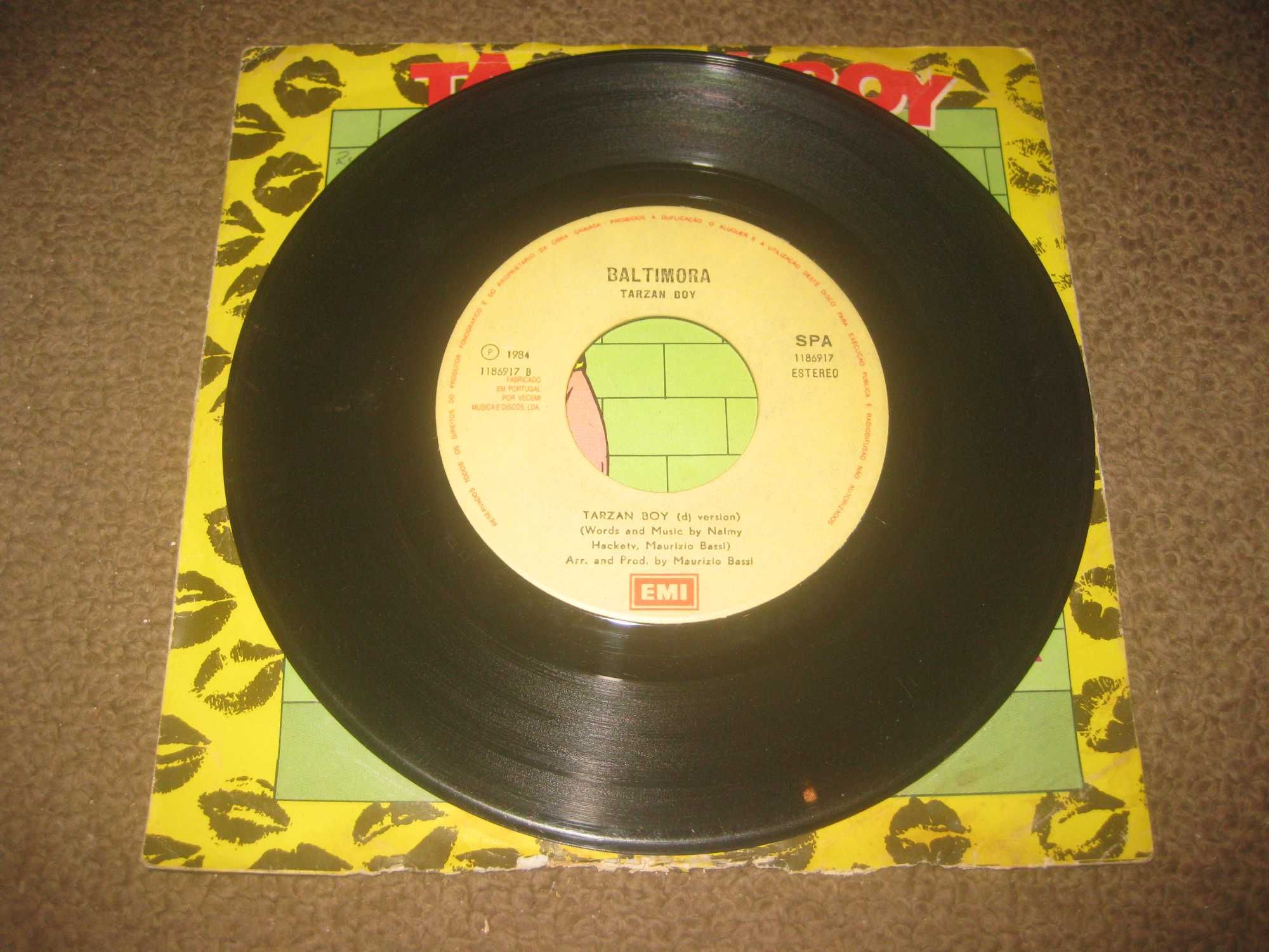 Vinil Single 45 rpm dos Baltimora "Tarzan Boy"