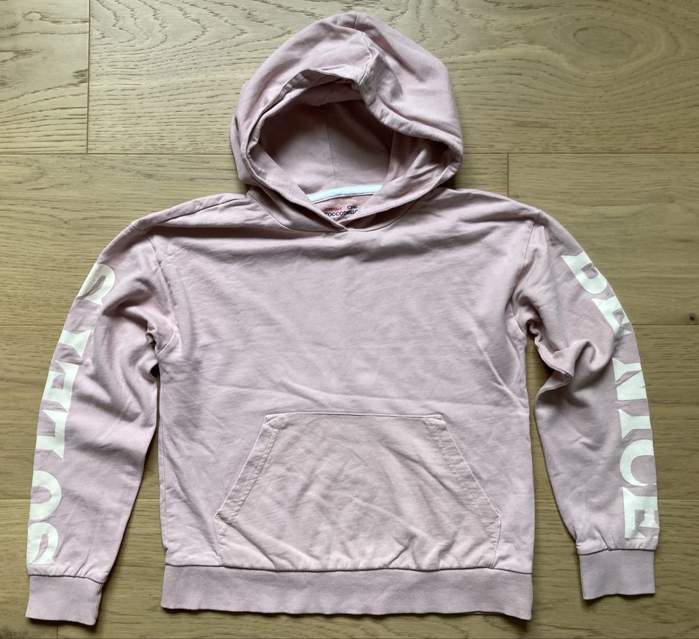 Bluza dresowa pudrowy róż Coccodrillo r. 146