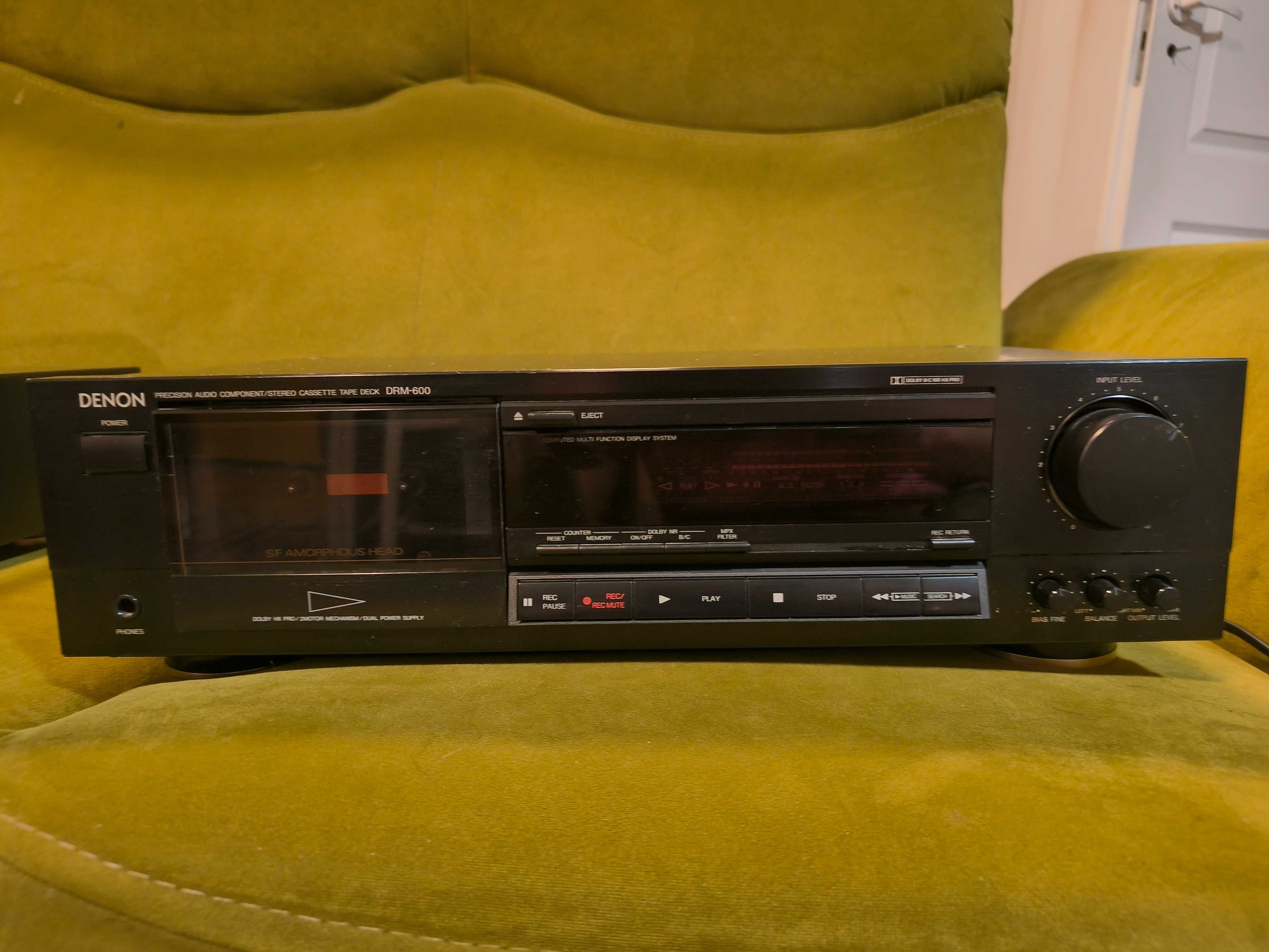 DENON DRM-600 stereo cassette tape deck