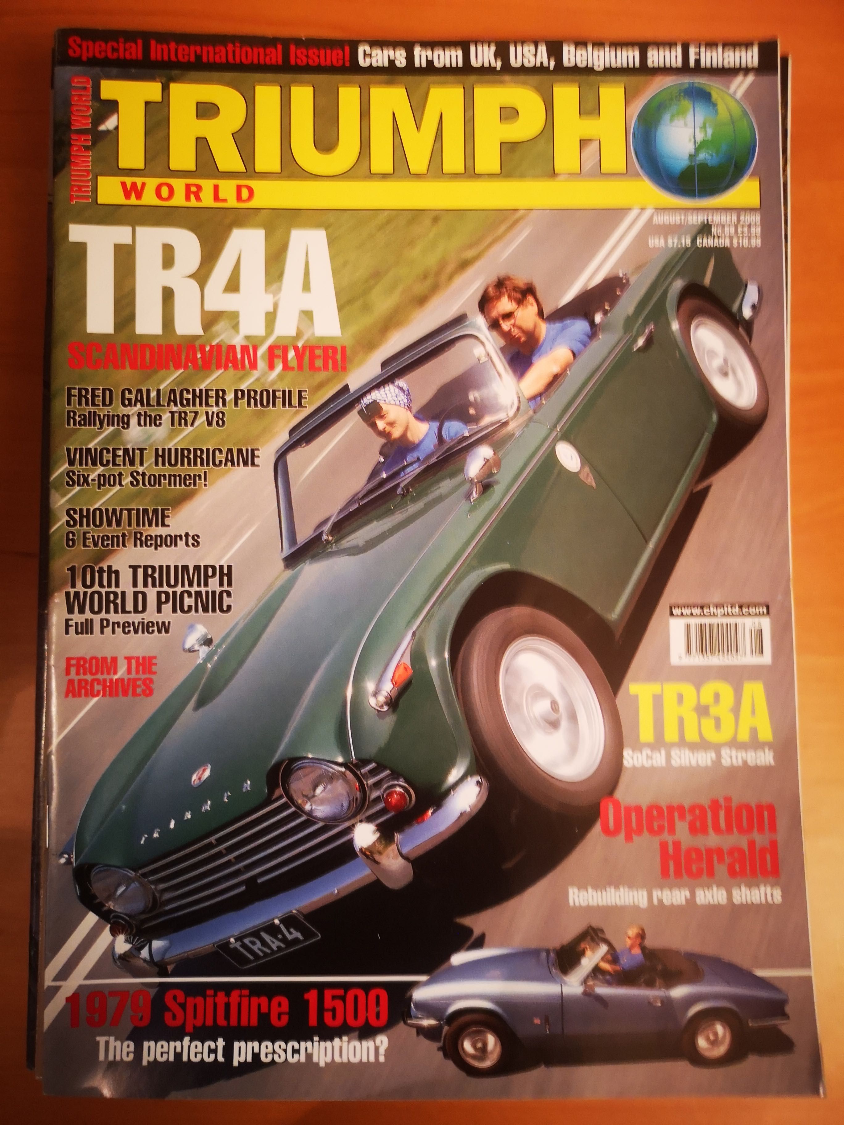 Revistas de Automóveis Clássicos Triumph World