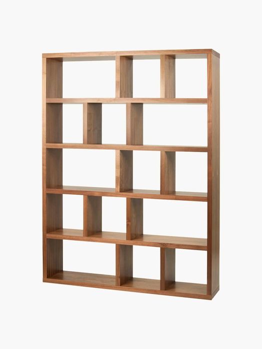 Regał na książki z fornirem z drewna orzechowego Portlyn (Westwing)
