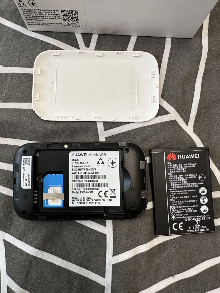 4G роутер HUAWEI Mobile WiFi 3s, 150 Мбіт/с, батарея 1500 мА·год