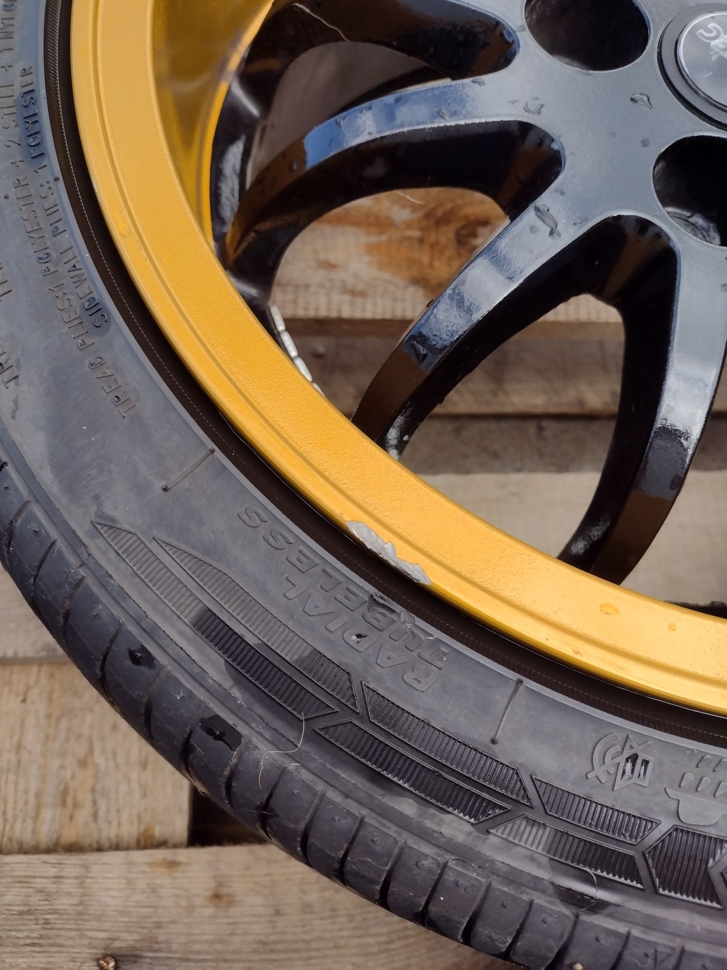 Alufelgi aluminiowe 4x100 195/45R15, opel, VW,lupo,pełne koła, letnie