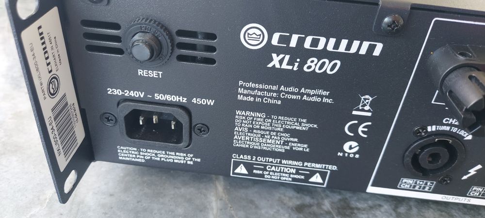 Amplificador Crown XLI 800