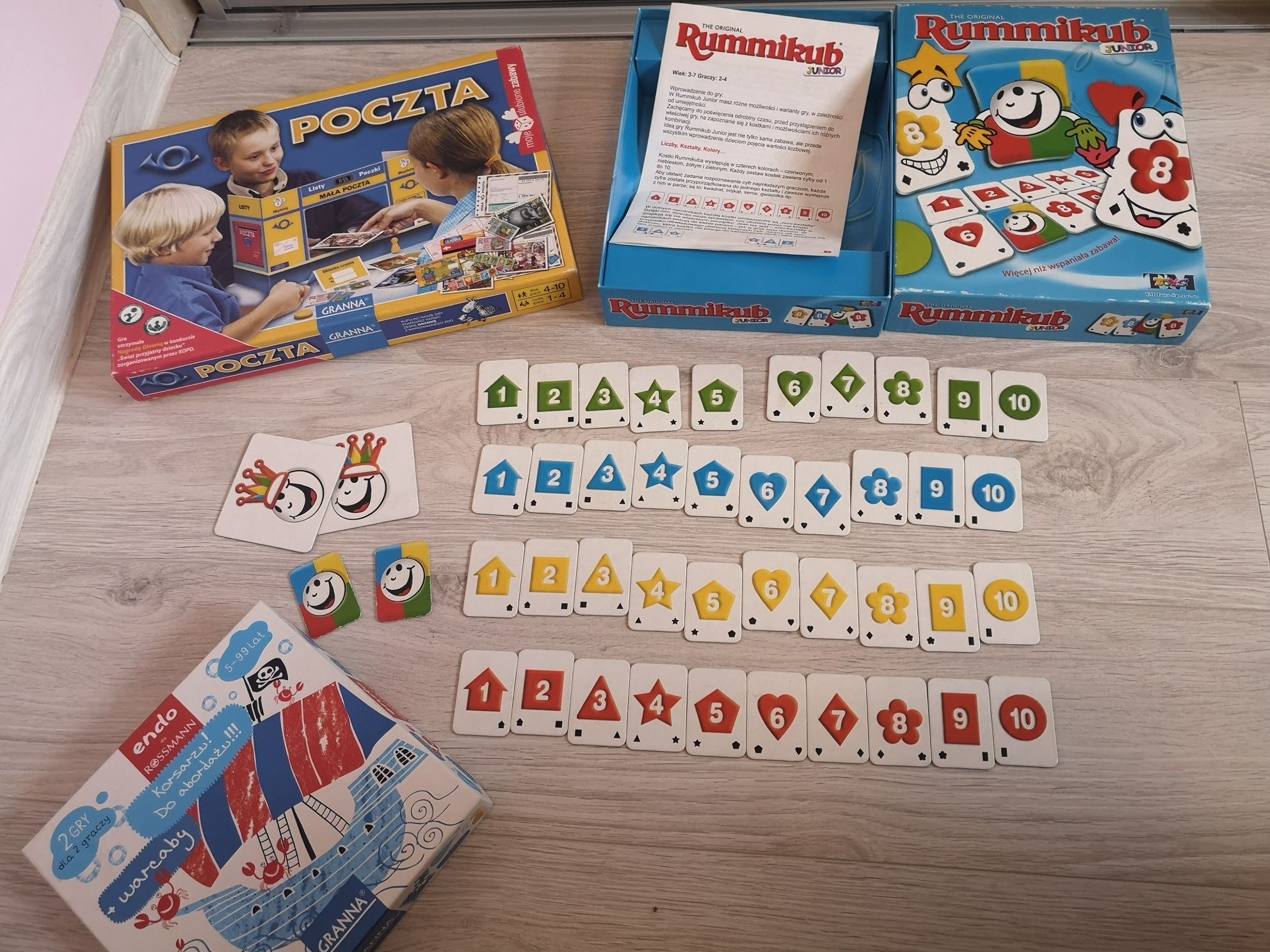 Rummikub w gratisie poczta , warcaby i korsarz