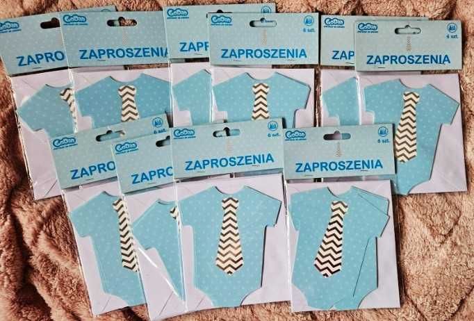 zaproszenia 10 paczek po 6 szt