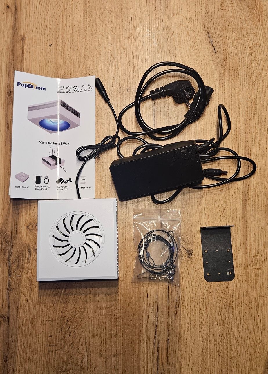 Dwie lampy led do akwarium morskiego Popbloom RL90 90W, gwarancja PL-