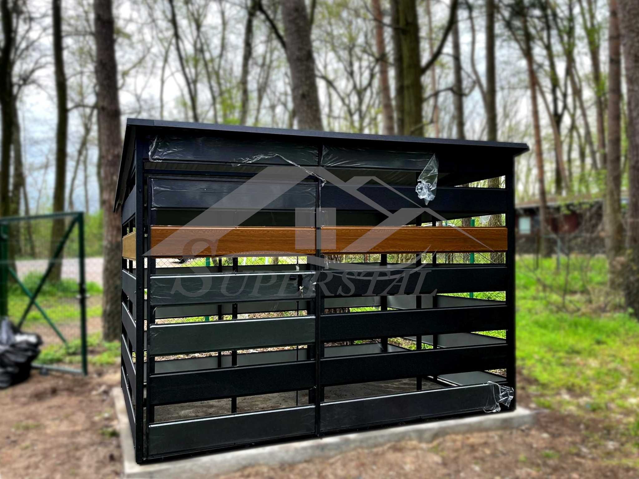 Wiata Śmietnikowa na wymiar, segregator, wiata 2x2 2x3 3x2 3x3 3x4 3x5