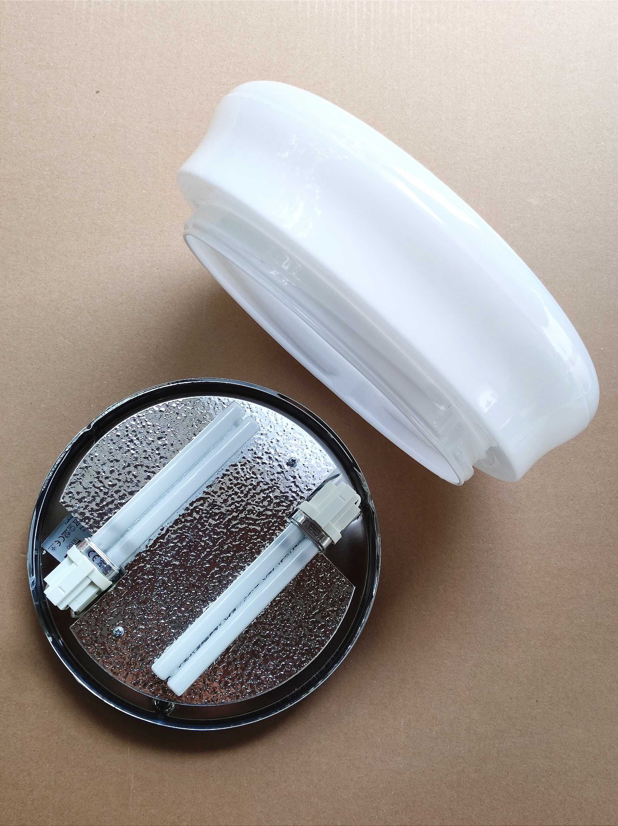 Candeeiro luminaria / plafon vidro branco opalino IKEA