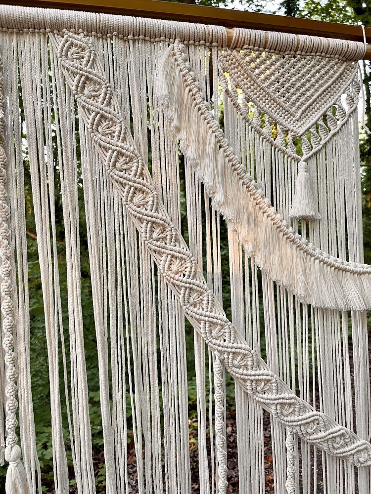 Ścianka ślubna 190cm x 190cm boho makrama
