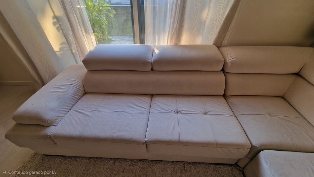 Sofa bege tamanho xl