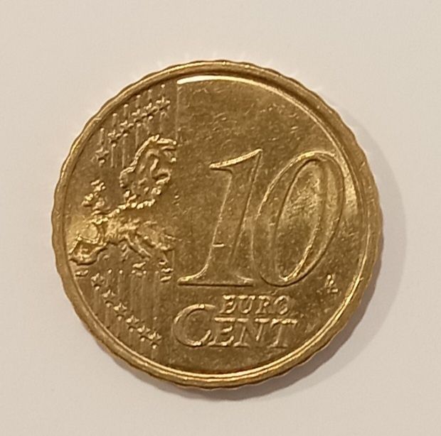Moeda 10 cêntimos Lituânia 2017