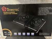 Електроплита Domotec індукційна на 2 конфорки