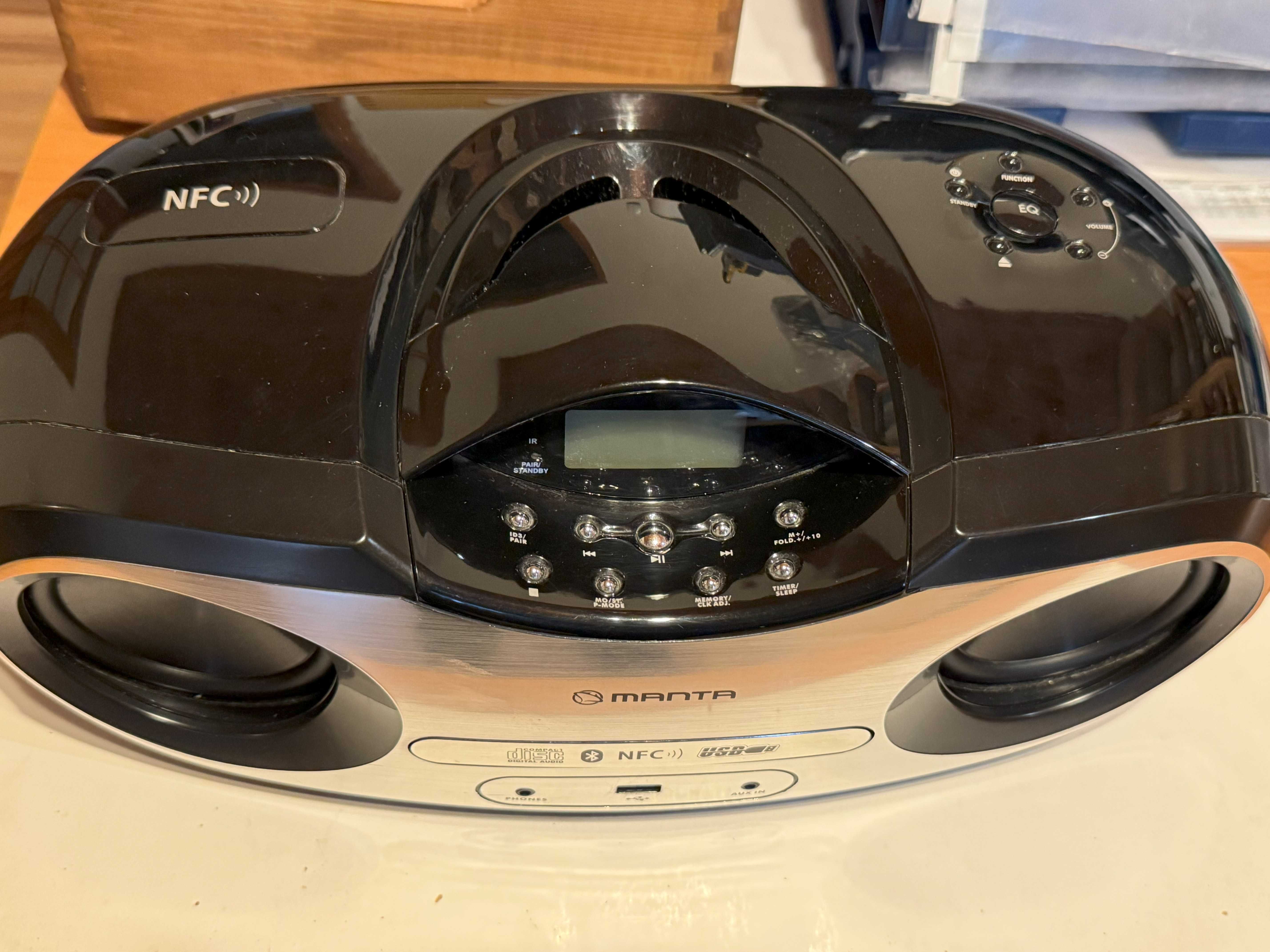 Radioodtwarzacz Manta MM273 Boombox Silver Rock