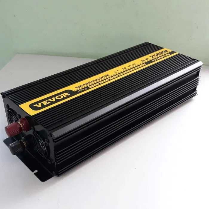 Перетворювач напруги, інвертор VEVOR 2500Вт, чиста синусоїда