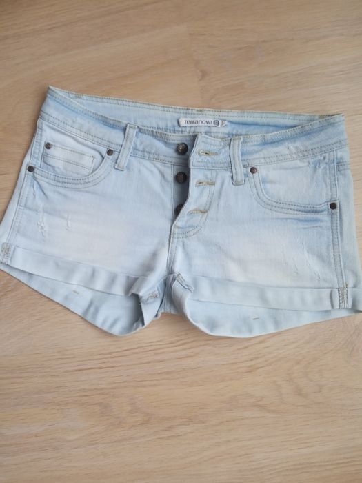 Jeansowe szorty krótkie spodenki Terranova, r.S