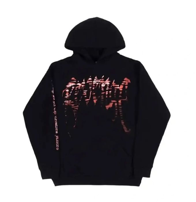 Revenge Red Moonlight Hoodie czarna bluza z kapturem