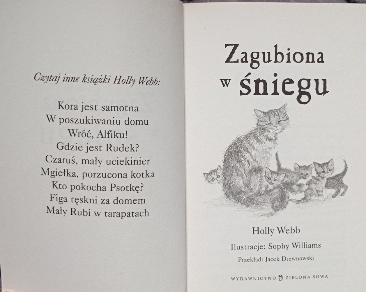 Holly Webb Zaopiekuj się mną - Zagubiona w śniegu - kotek