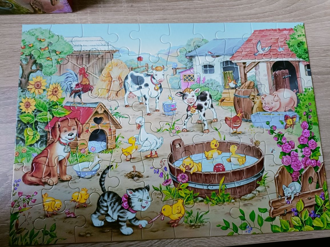 Puzzle 60 elementów wieś