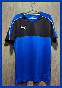 Блакитна та чорна спортивна футболка Puma