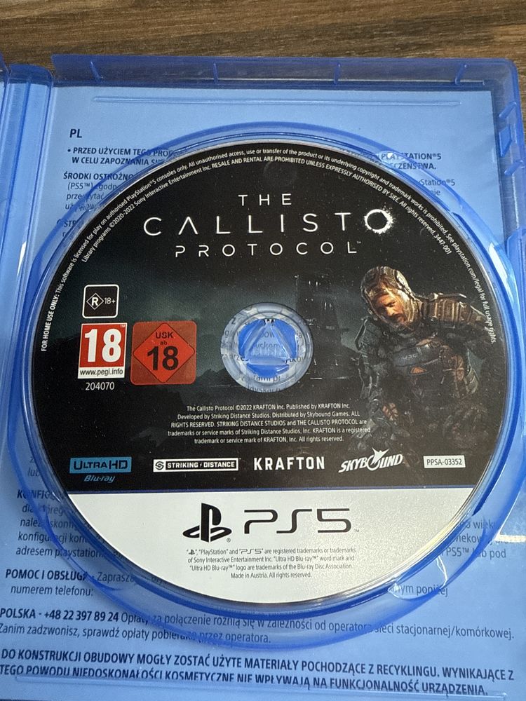 PlayStation Ps 5 The Callisto Protocol! PL!