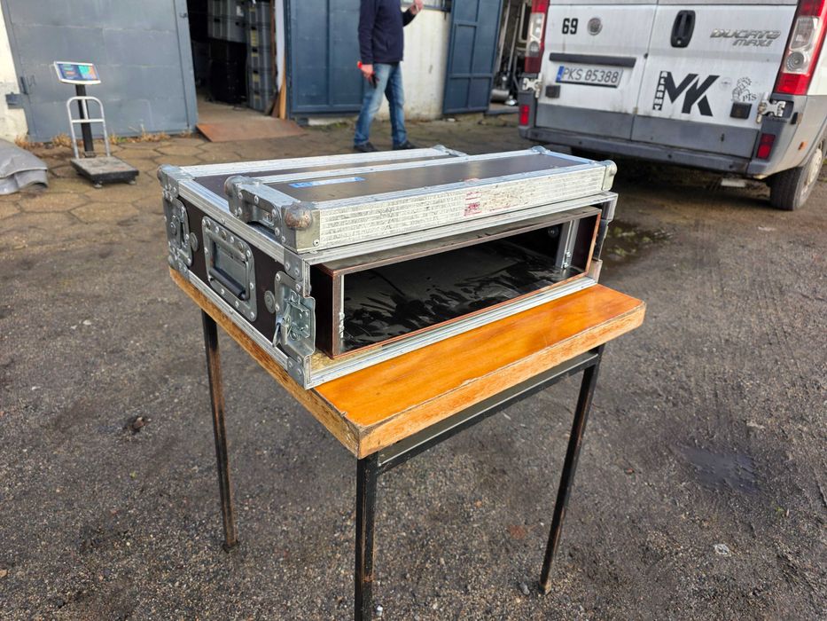 RACK 2U 1x szyna (37cm do klapy) Shockmount ANTI SHOCK  case FAKTURA