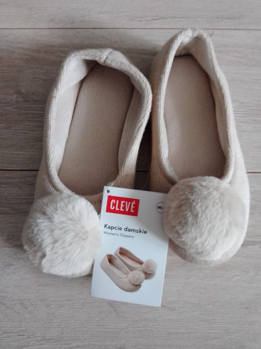 Nowe kapcie damskie cleve rozmiar 36/37