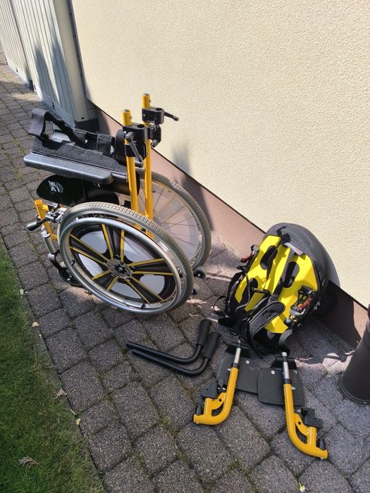 Wózek inwalidzki Dziecięcy Eclips Sztywne Oparcie Peloty Do 60kg