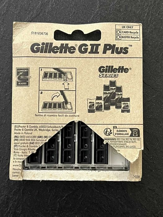 Ostrza Gillette GII Plus 10 sztuk