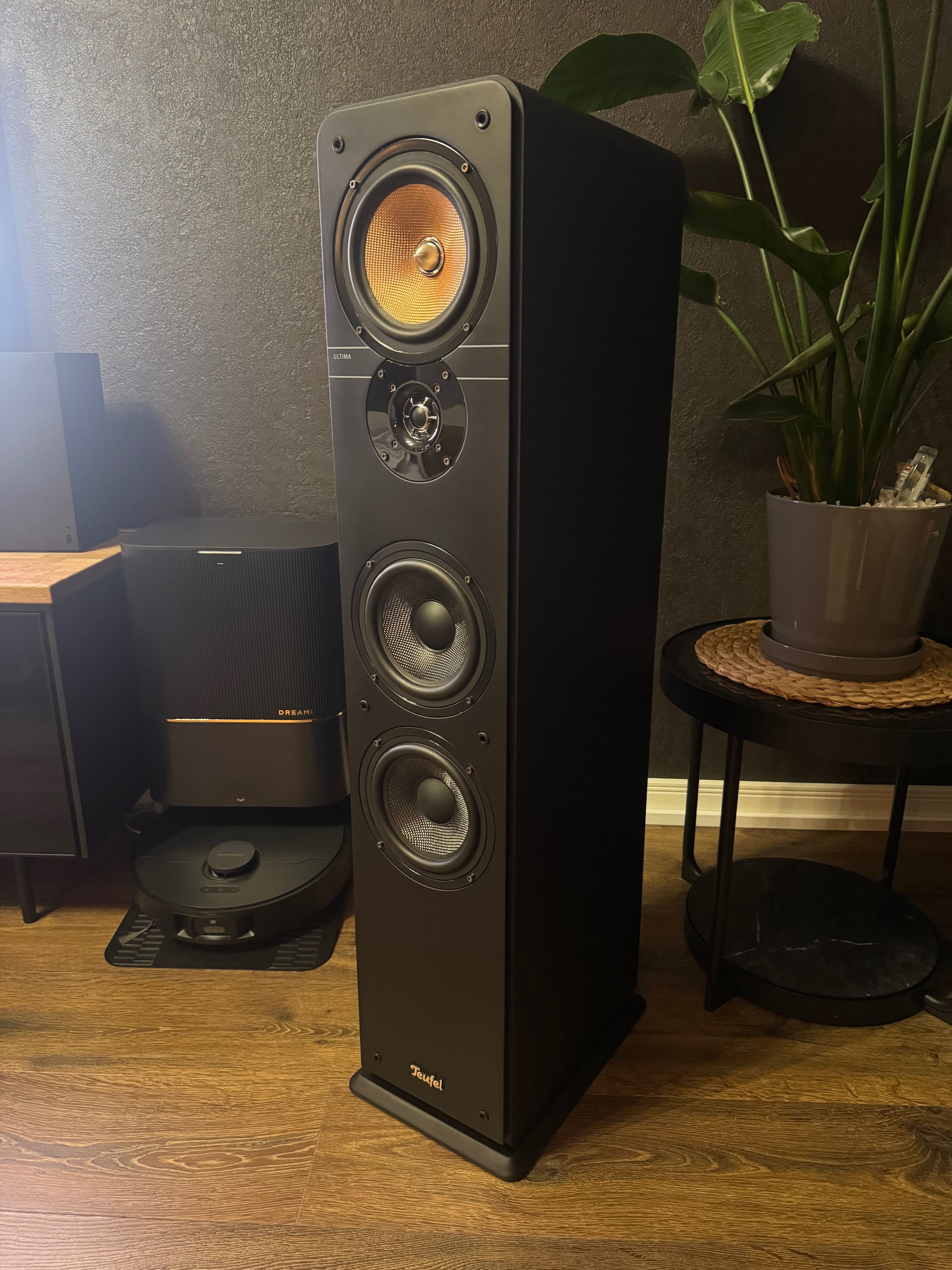 Zestaw stereo Teufel Ultima + Denon DRA-800H + subwoofer Teufel
