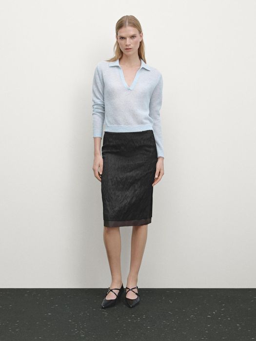 Свитер поло Massimo Dutti