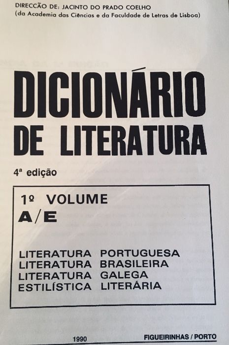 Dicionários de Literatura