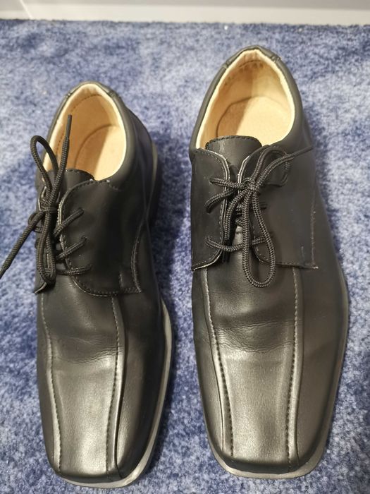 Czarne buty, półbuty komunijne, galowe, sznurowane ,wesele 36+ Gratis