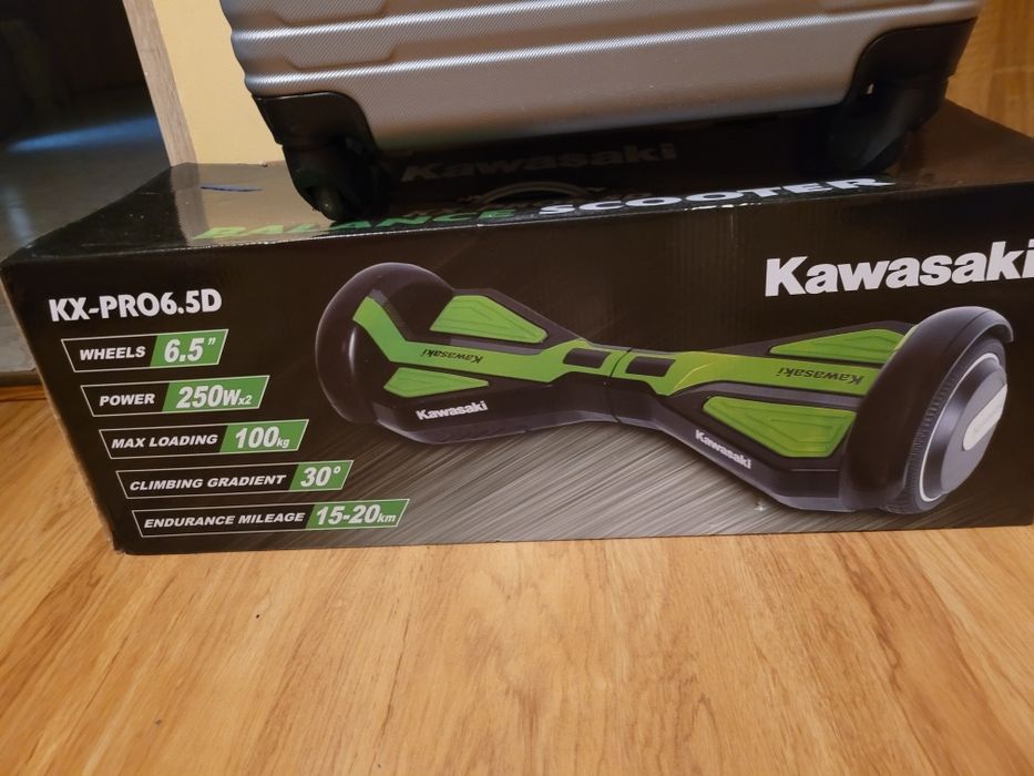 Deskorolka elektryczna hoverboard KAWASAKI KX PRO 6.5D jak nowa!
