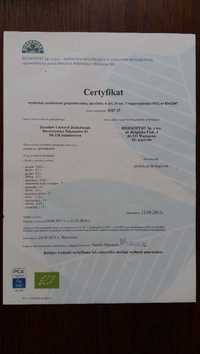 Proso ekologiczne certyfikat