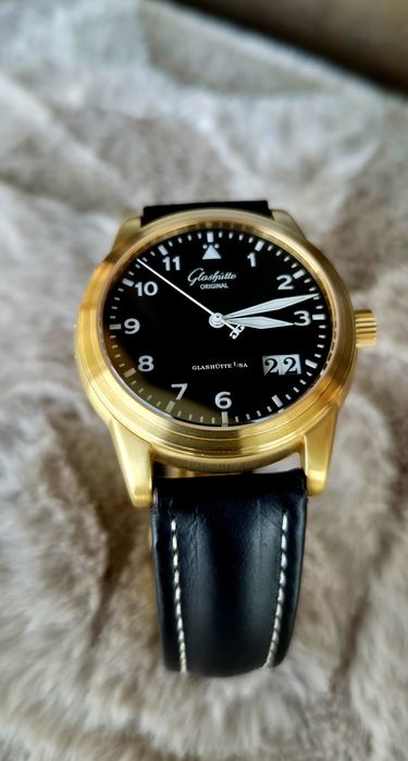 Glashutte Original Senator Pilot Navigator złoto 18k [0.750] Omega