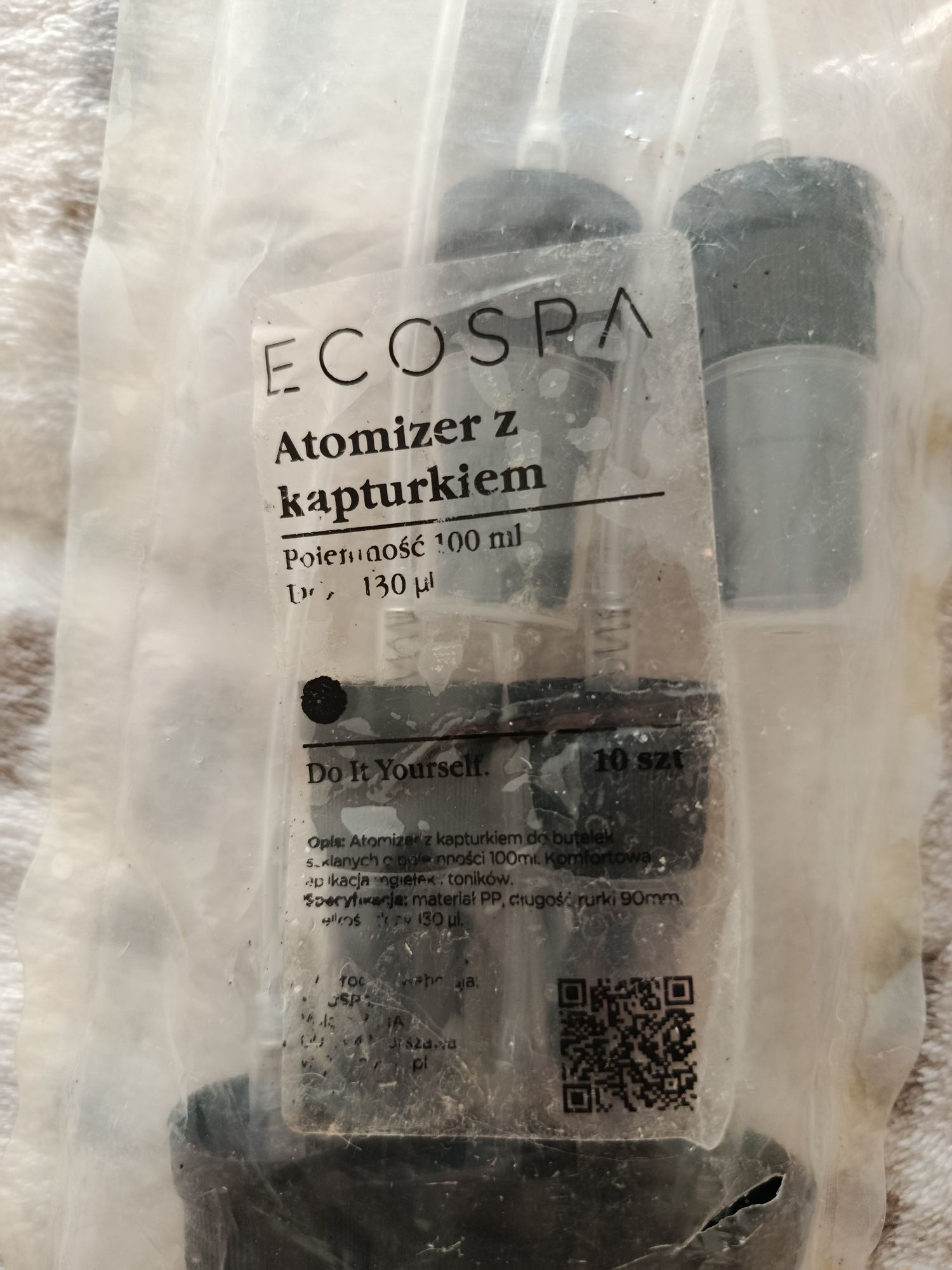 Ecospa - Atomizer z kapturkiem do butelek 100 ml- 7 sztuk