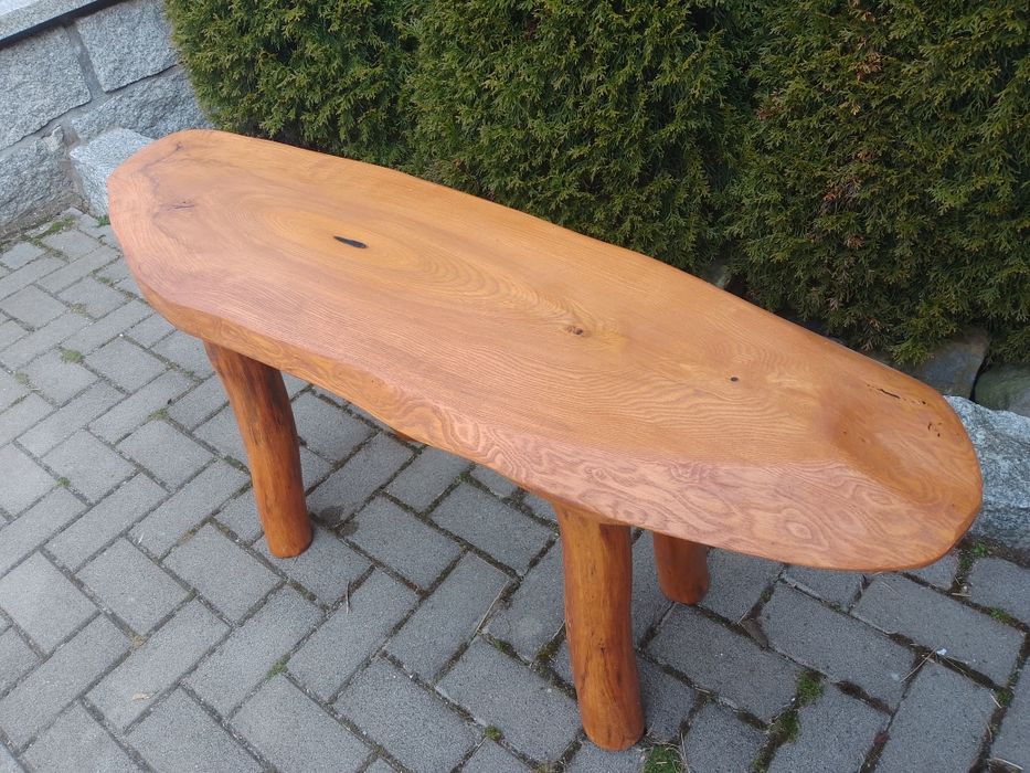 Stolik Kawowy Dębowy Drewniany Wyjątkowy
