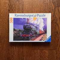 Пазл Ravensburger на 500 елементів. Комплект. Поїзд