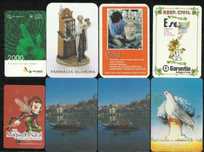 Lote com calendários de bolso, cartas JN e marcadores de livros