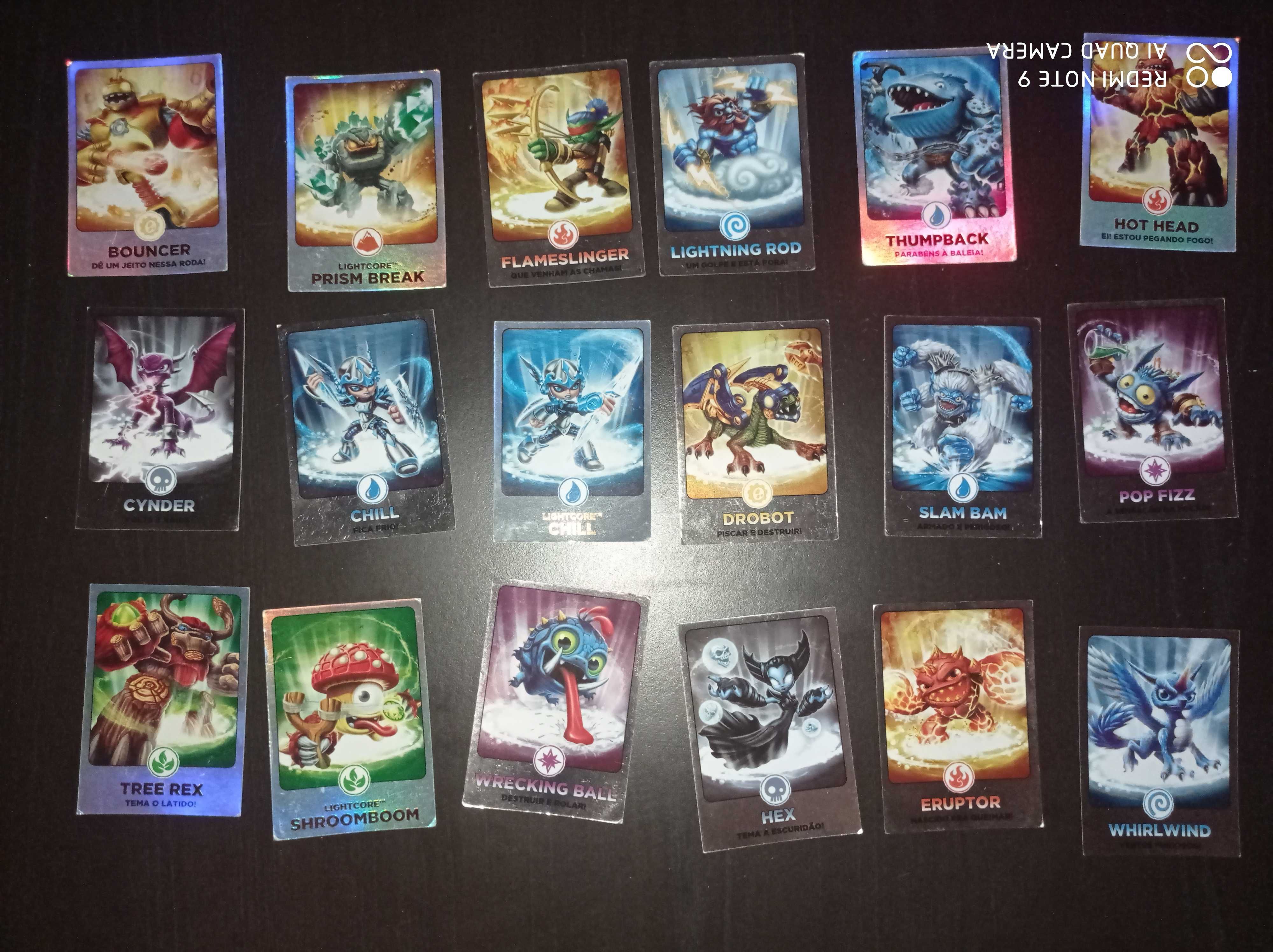 Conjunto 43 cartas Skylander